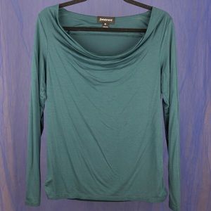 Long sleeved teal Betabrand light top